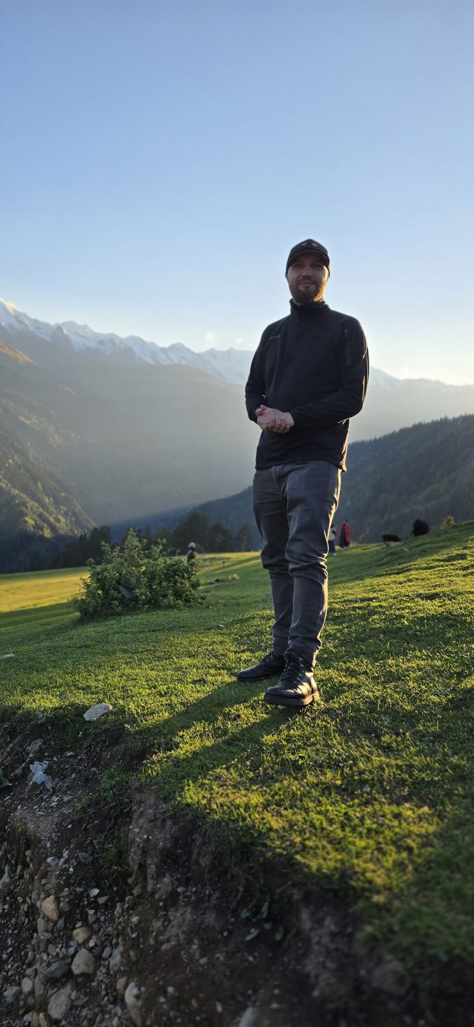 Caucasus mountain panorama