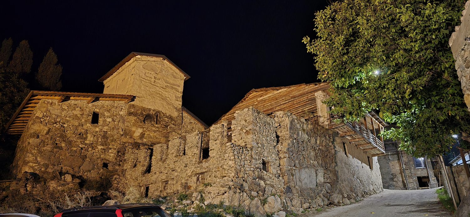 Medieval Svaneti towers up close