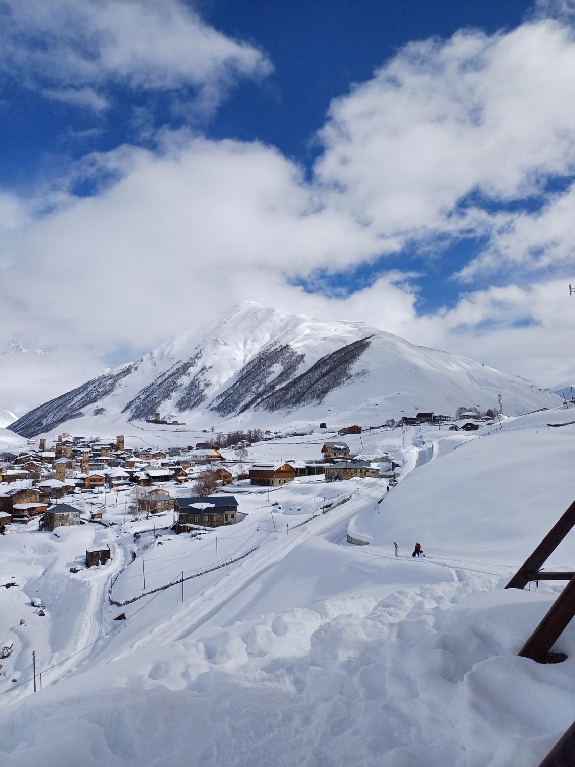 Winter village in Svaneti