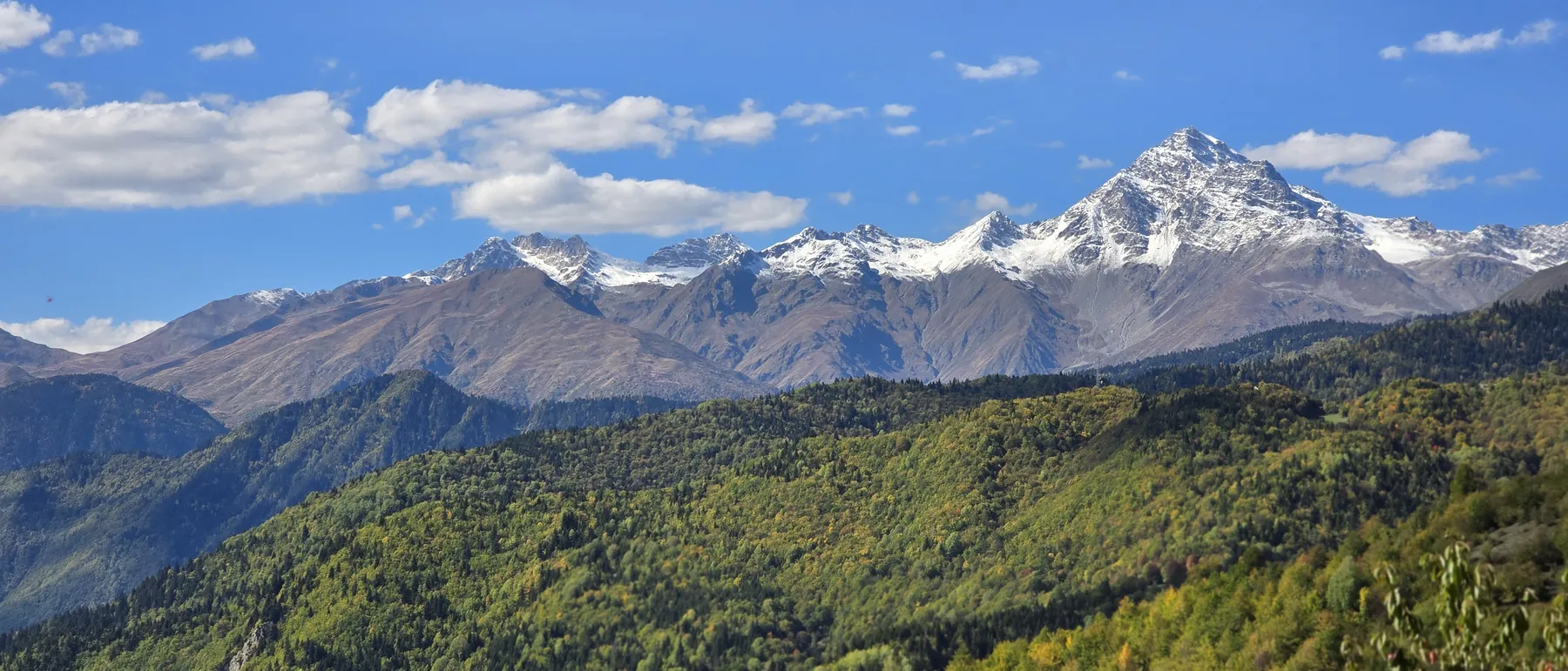 Autumn peaks above Upper Svaneti, Georgia