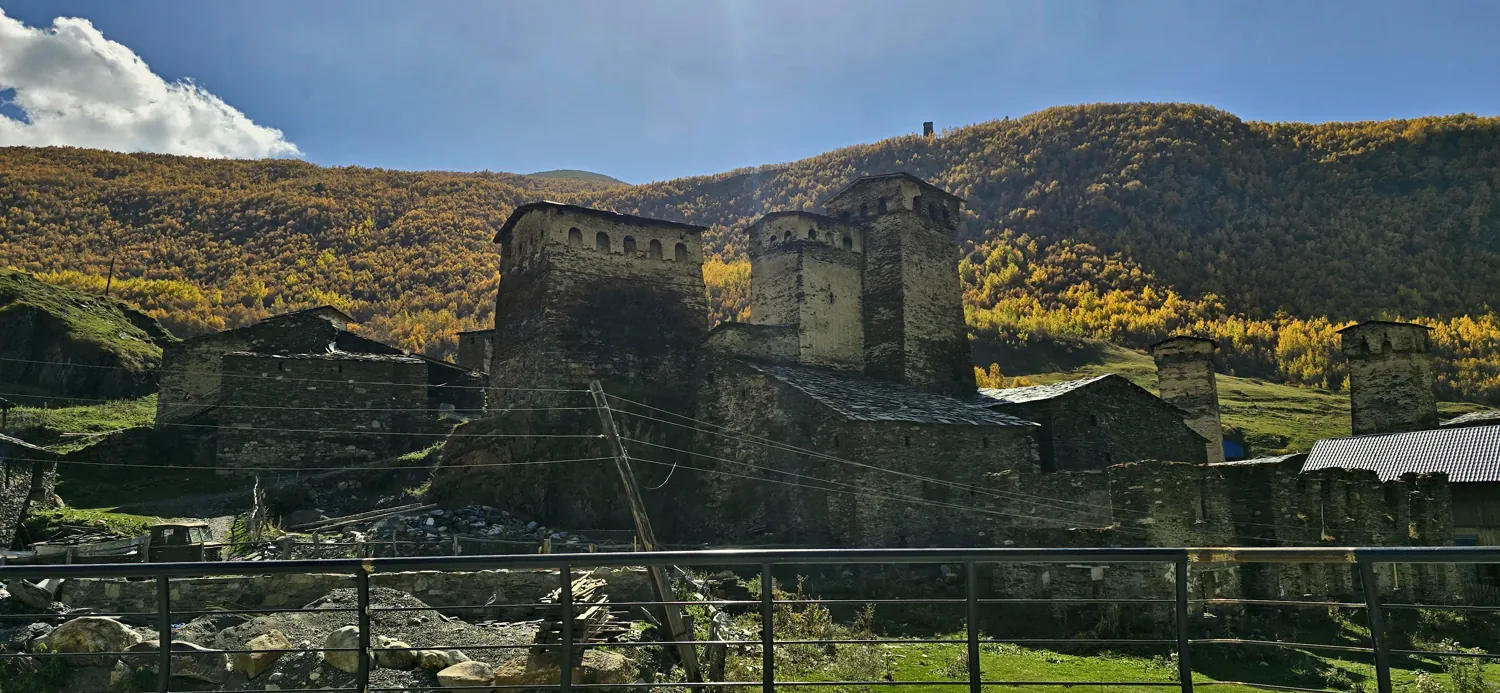 Medieval Svan towers in Ushguli, Upper Svaneti, Georgia