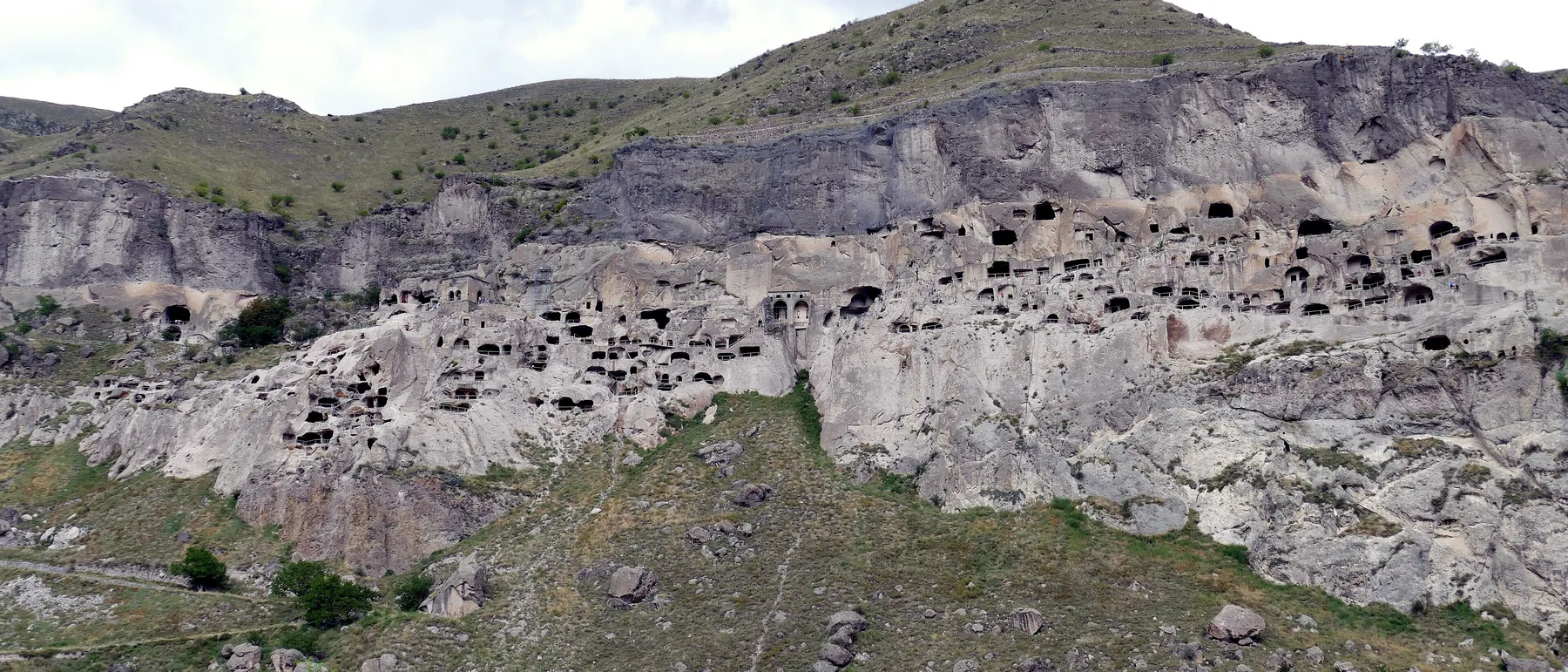 The cave city of Vardzia in the cliff above the Mtkvari valley, Georgia